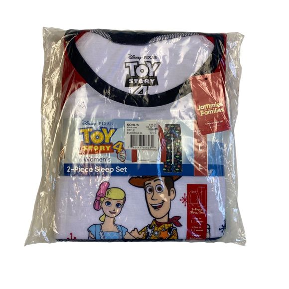 NEW CHRISTMAS woman's size large L Toy Story holiday morning pajamas pjs - Picture 2 of 10